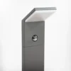 Lucande, bolardo luminoso LED Nevio, sensor, 100 cm, antracita