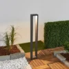 Lucande, bolardo luminoso LED Jupp, juego de 4, 90 cm, antracita, IP54