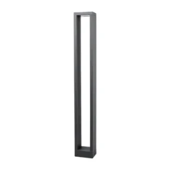 Lucande, bolardo luminoso LED Jupp, juego de 4, 90 cm, antracita, IP54