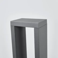 Lucande, bolardo luminoso LED Jupp, juego de 4, 90 cm, antracita, IP54