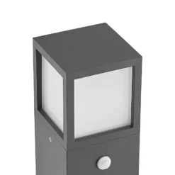 Lucande, bolardo luminoso LED Dewari, detector de movimiento, 65 cm, IP54