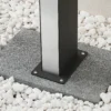 Lucande Bolardo luminoso LED Aegisa, 80 cm, antracita, metal, IP54
