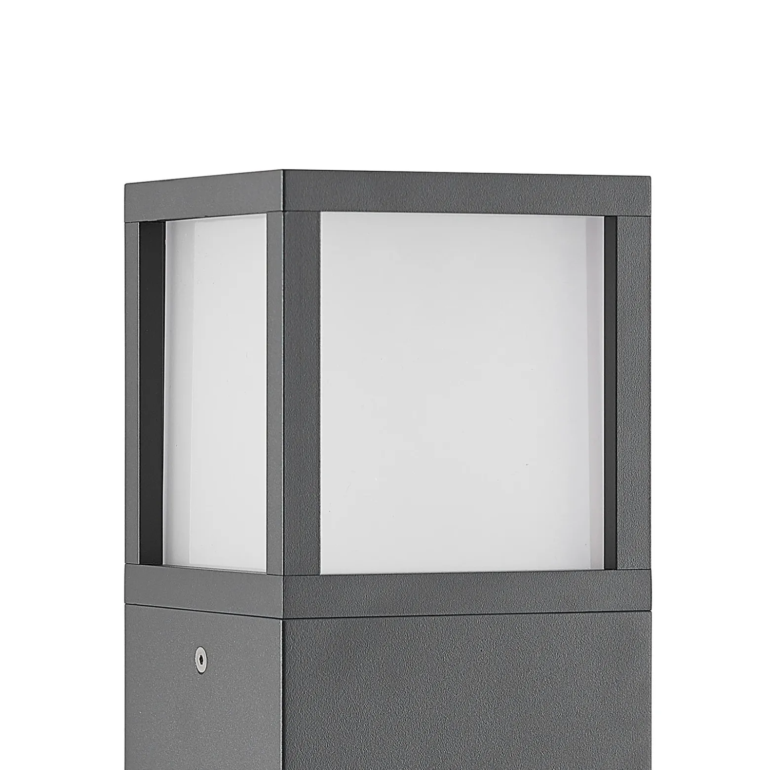 Lucande, bolardo luminoso LED Dewari, 65 cm, gris oscuro, IP54