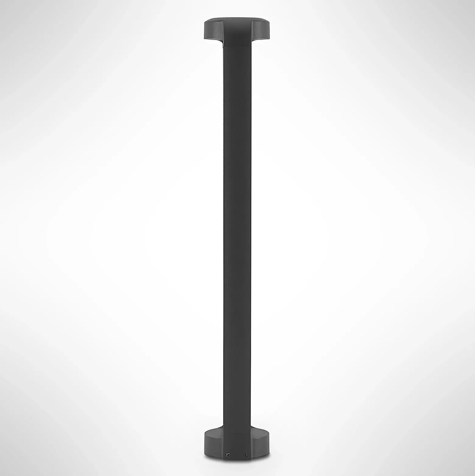 Lucande, bolardo luminoso LED Habsa, 80 cm, antracita, metal