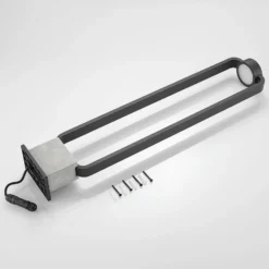 Lucande, bolardo luminoso LED Belna, 100 cm, antracita, hormigón, IP65