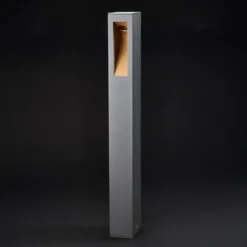 Lucande, bolardo luminoso LED Jenke, 65 cm, antracita, aluminio
