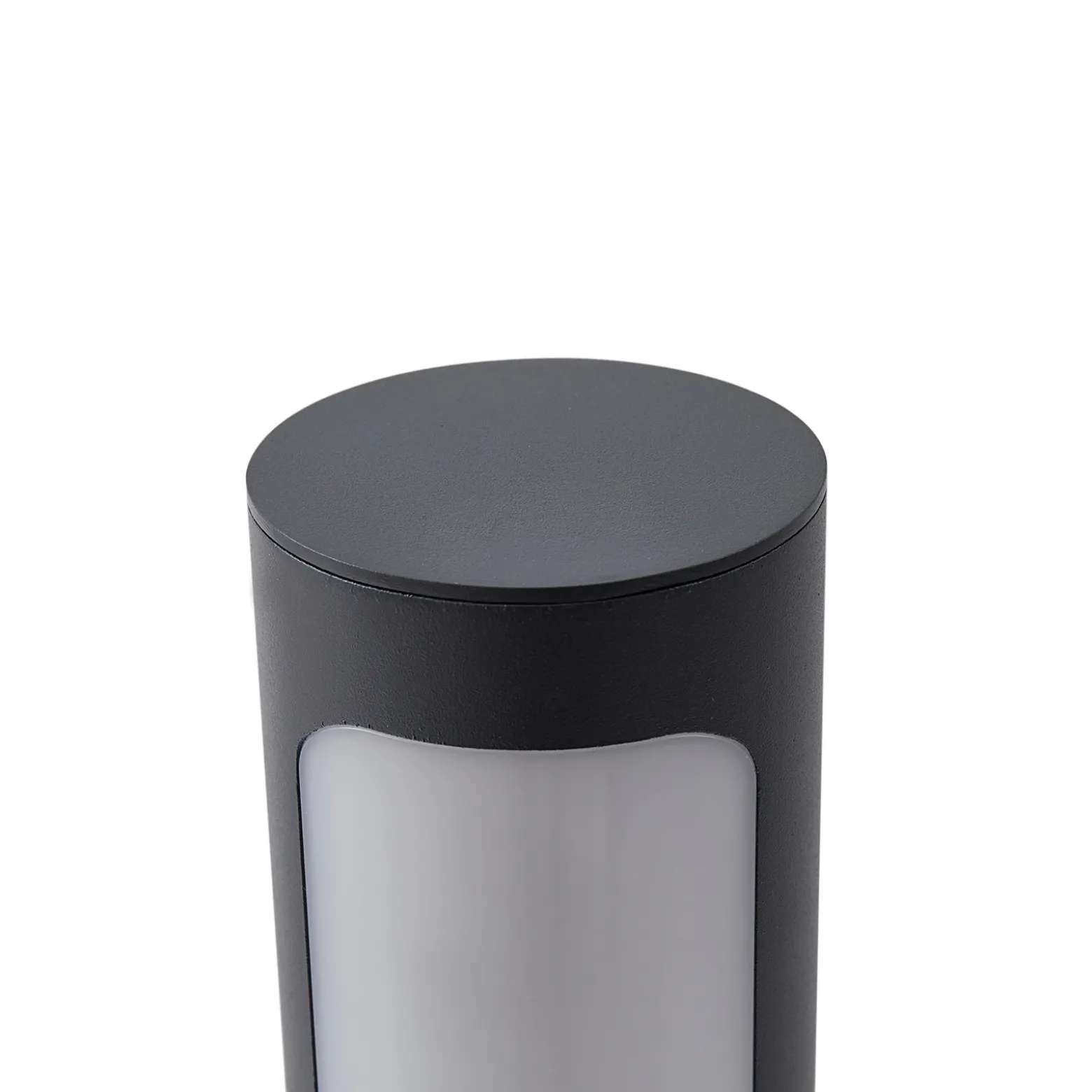 Lucande Bolardo luminoso LED Tuberia, antracita, metal, 80 cm