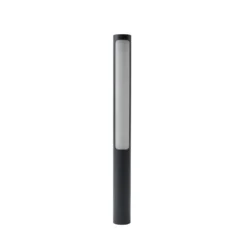 Lucande Bolardo luminoso LED Tuberia, antracita, metal, 80 cm