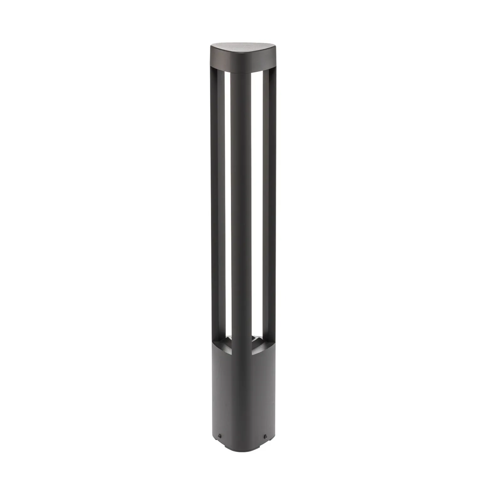Lucande, bolardo luminoso LED Pirron, 80 cm, triangular, IP54