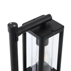 Lucande Bolardo luminoso Siveta, 100 cm de altura, negro, E27, IP65