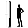 Lucande Dovino farola LED, 200 cm
