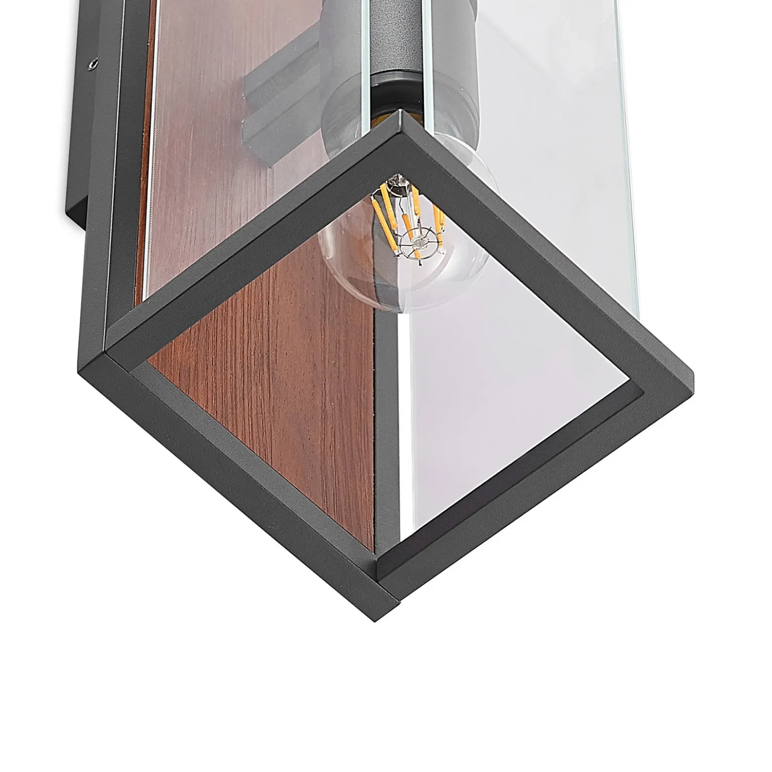 Lucande Elwin aplique, angular, 2 luces