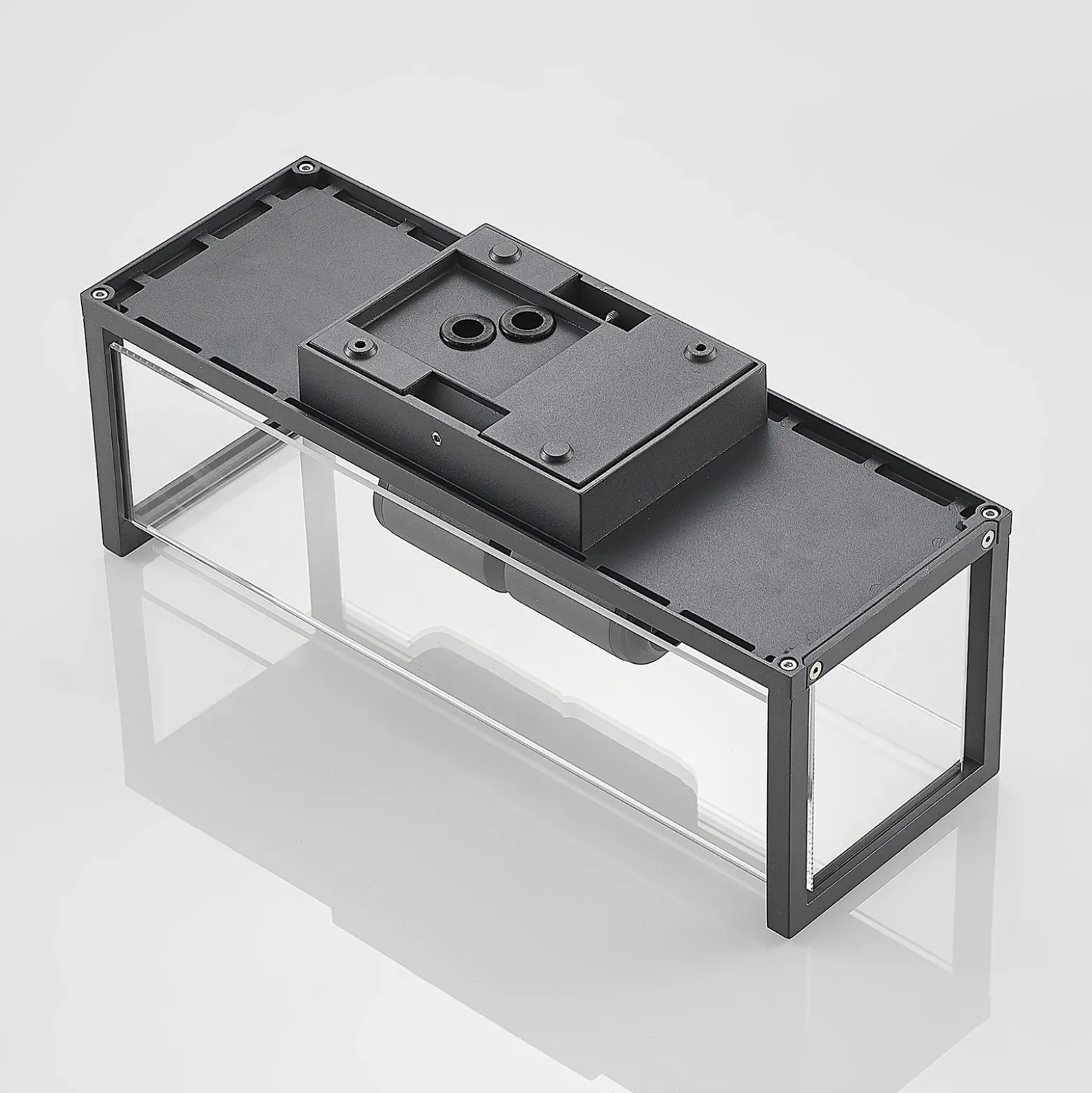Lucande Elwin aplique, angular, 2 luces