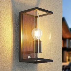 Lucande Elwin aplique, 1 luz, sensor
