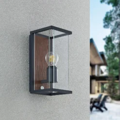 Lucande Elwin aplique, 1 luz, sensor