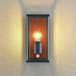 Lucande Elwin aplique, 1 luz, sensor