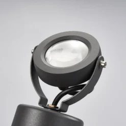 Lucande foco exterior LED Gavin, 33 cm, antracita, aluminio