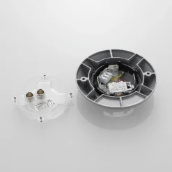 Lucande Foco LED de suelo Jeffrey, plateado, 1 salida de luz