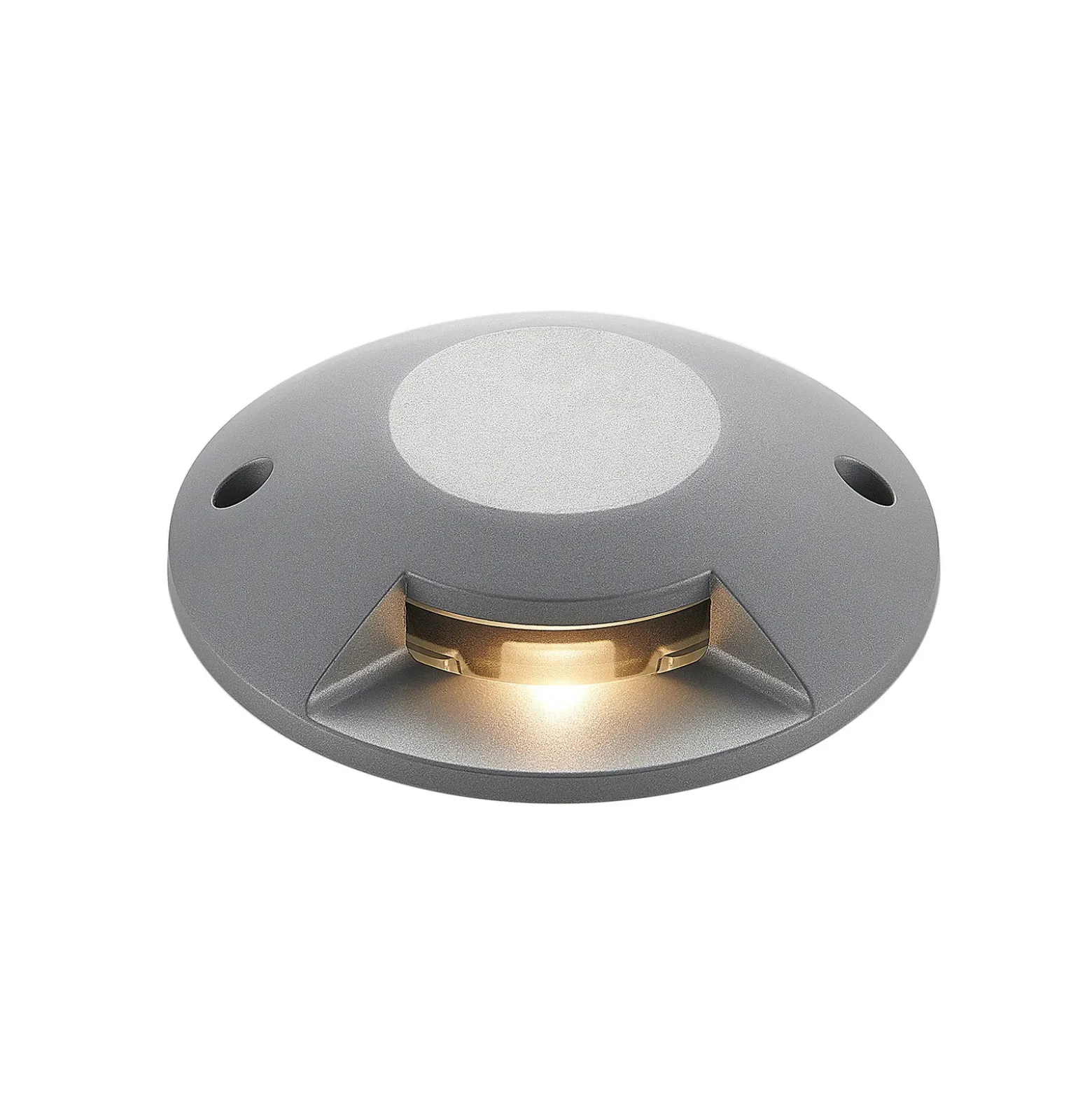 Lucande Foco LED de suelo Jeffrey, plateado, 1 salida de luz