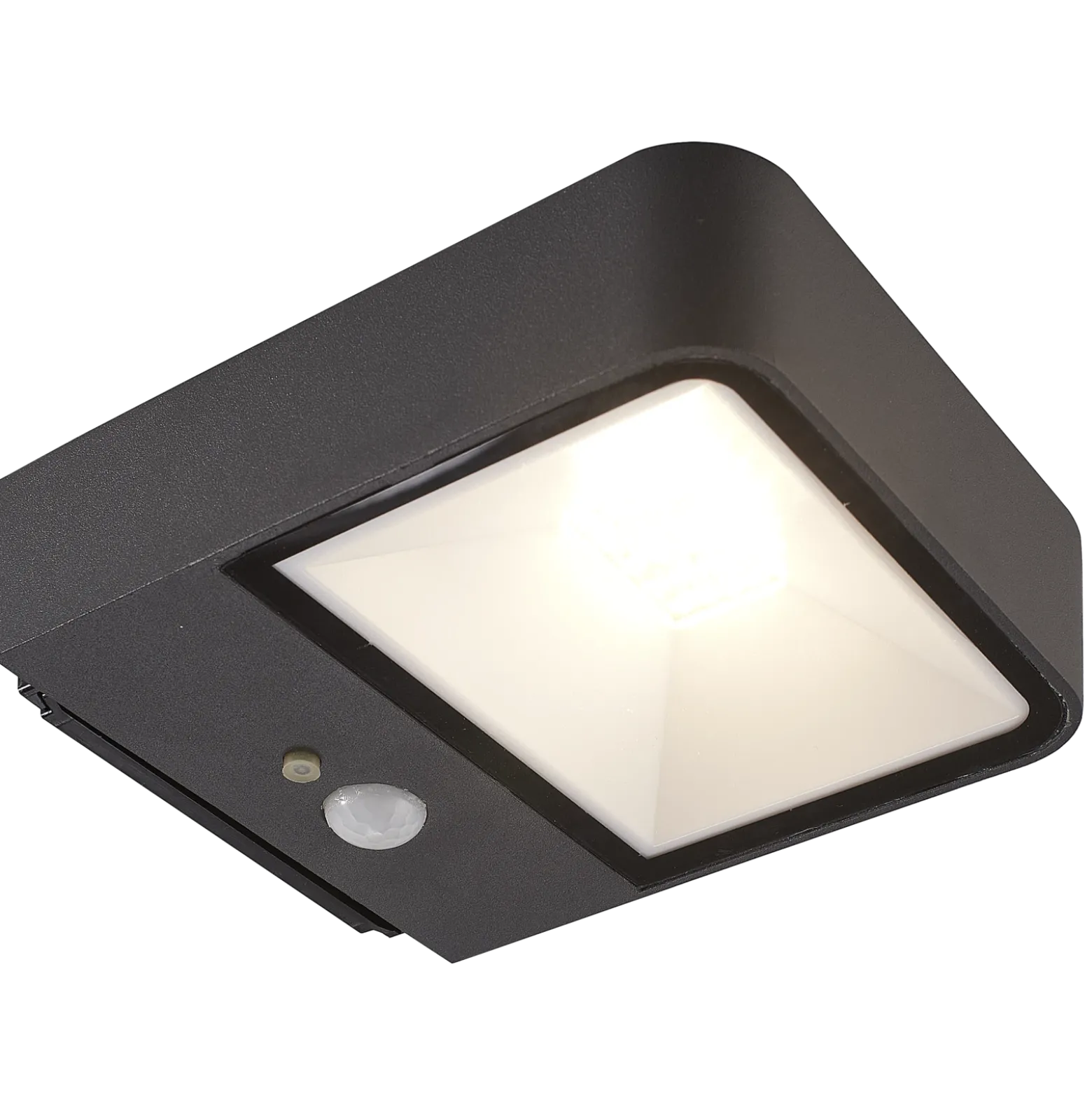 Lucande LED aplique para exterior Dava, altura 5 cm, sensor