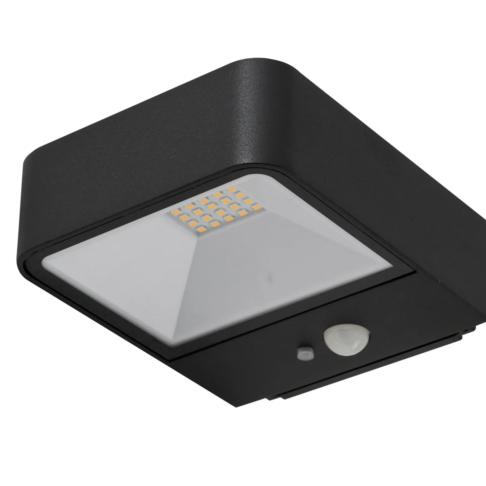 Lucande LED aplique para exterior Dava, altura 5 cm, sensor