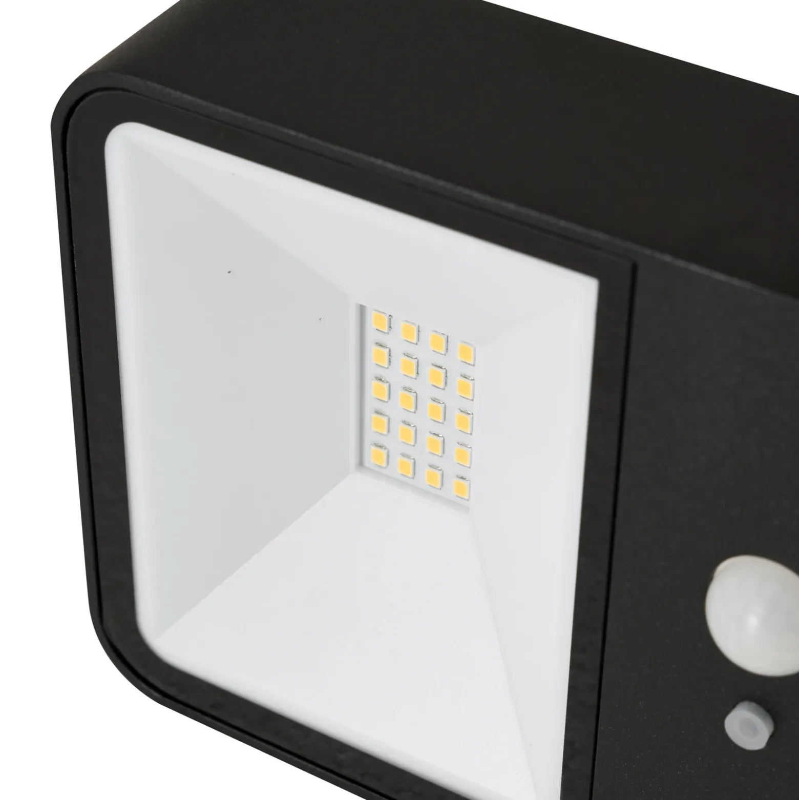 Lucande LED aplique para exterior Dava, altura 5 cm, sensor
