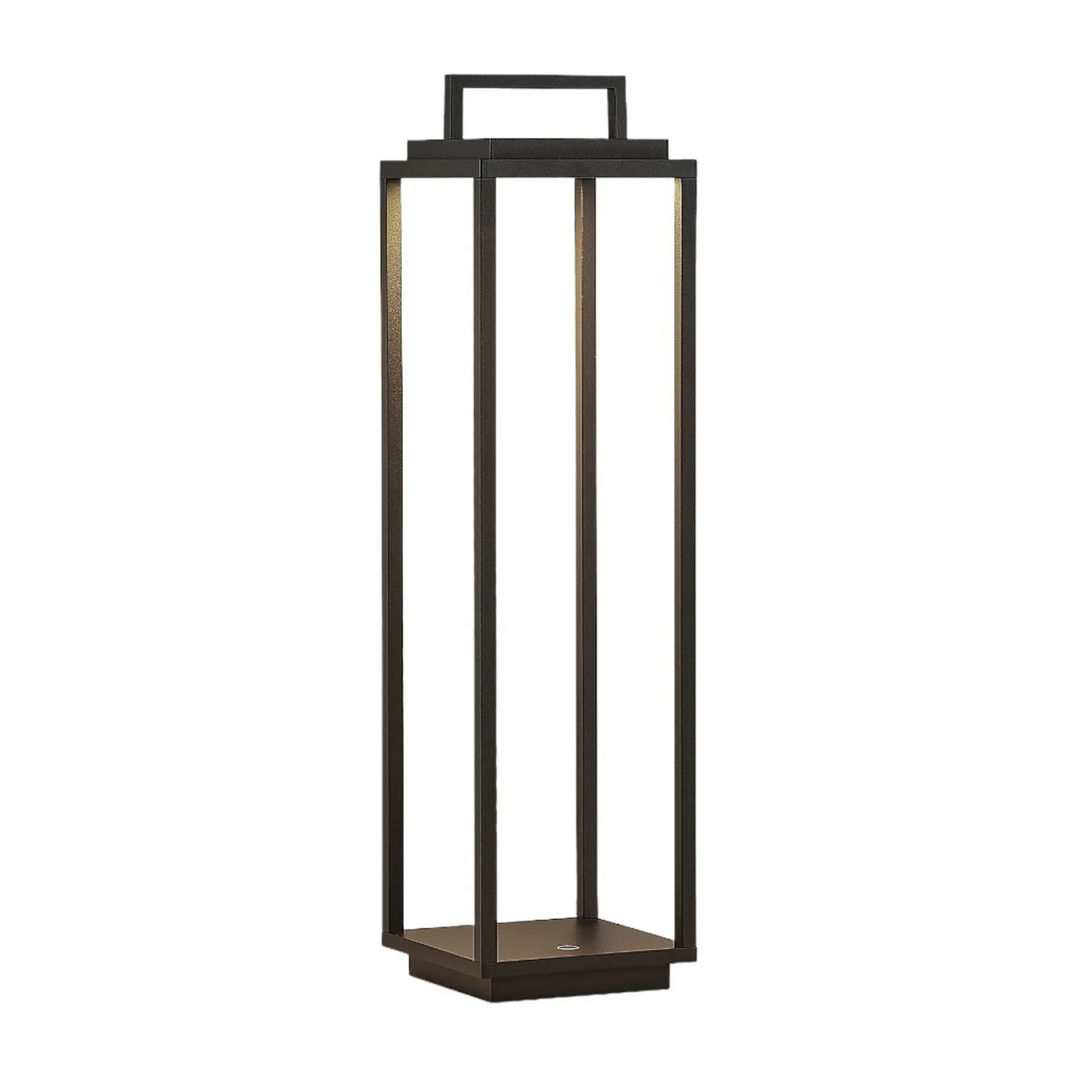 Lucande LED lámpara de exterior Elaja, negro, batería recargable, USB,