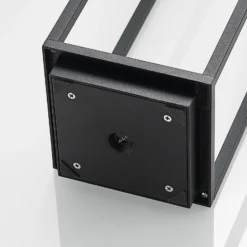 Lucande LED lámpara de exterior Elaja, negro, batería recargable, USB,