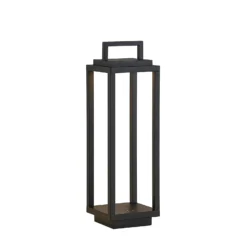 Lucande LED lámpara de exterior Mirina, negro, batería recargable,