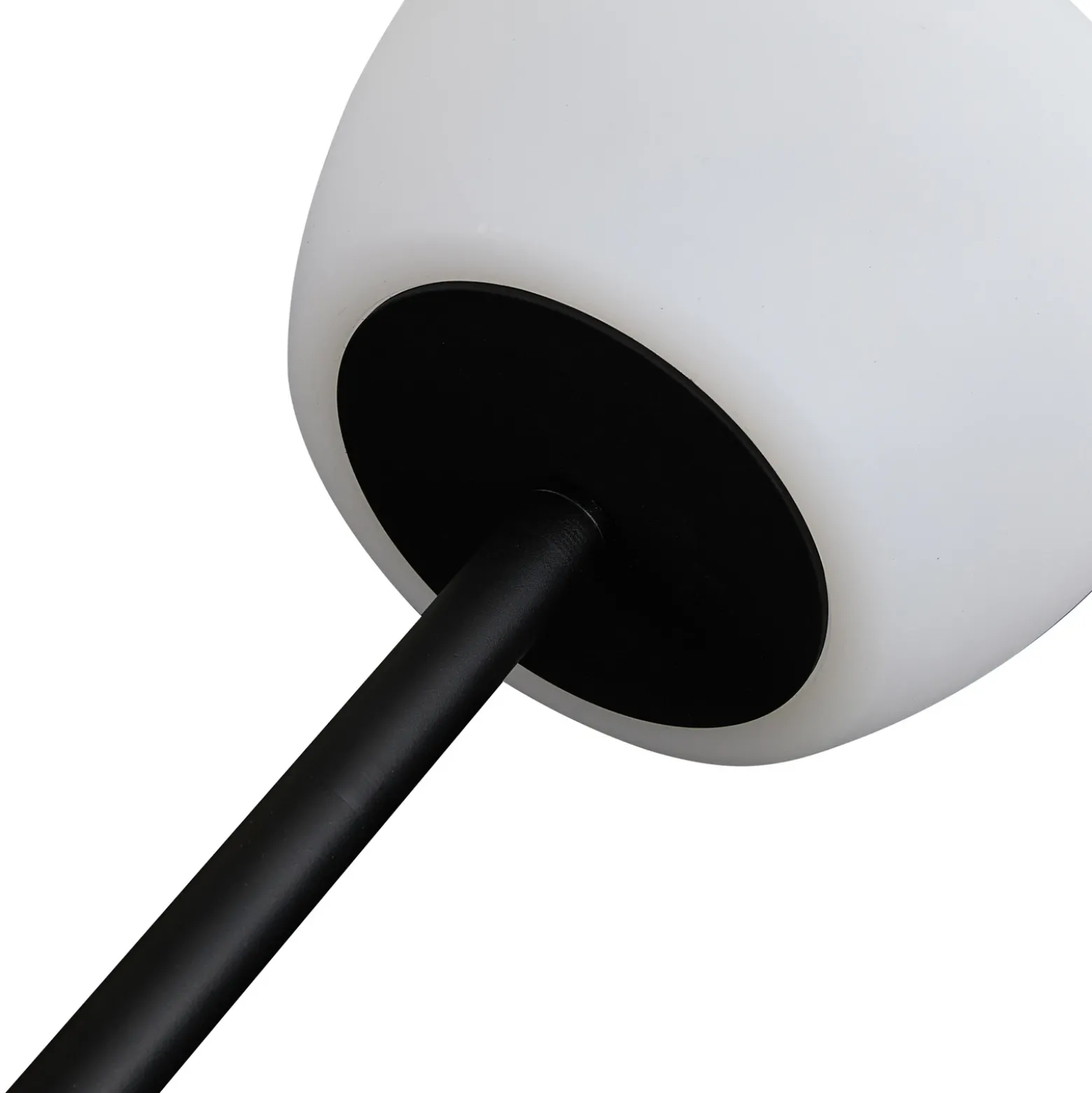 Lucande LED lámpara de pie exterior Heribio, negro, hierro, 153 cm