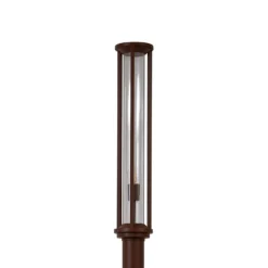 Lucande lámpara de exterior Alivaro, color óxido, 220 cm, E27, IP65