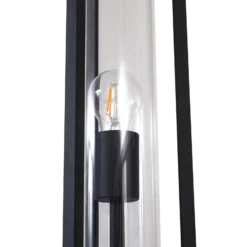 Lucande lámpara de exterior Alivaro, negro, 220 cm, E27, IP65