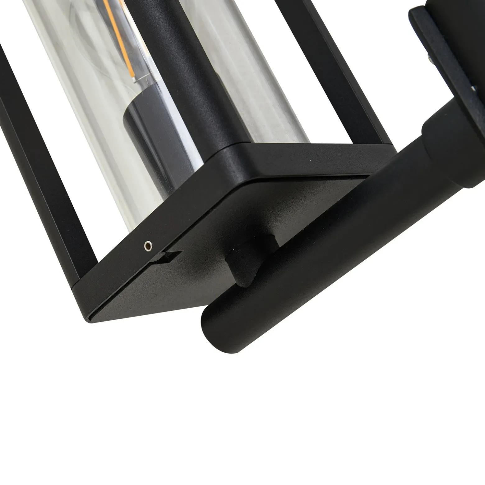 Lucande Lámpara de exterior Siveta, 240 cm, 2 luces, negro, E27, IP65