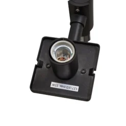 Lucande Lámpara de exterior Siveta, 240 cm, 2 luces, negro, E27, IP65