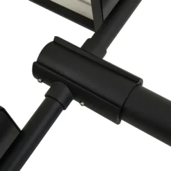 Lucande Lámpara de exterior Siveta, 240 cm, 2 luces, negro, E27, IP65