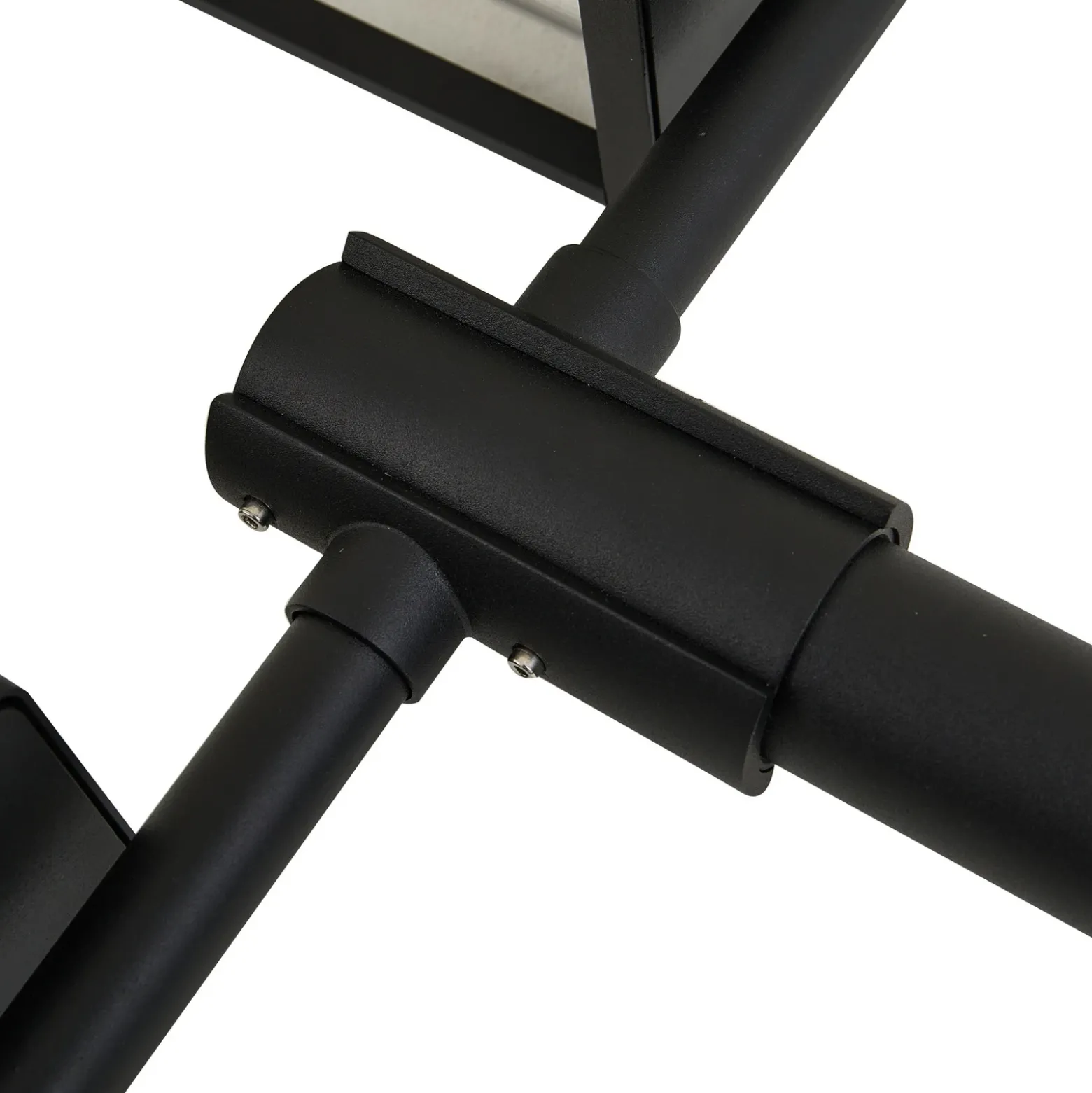 Lucande Lámpara de exterior Siveta, 240 cm, 2 luces, negro, E27, IP65