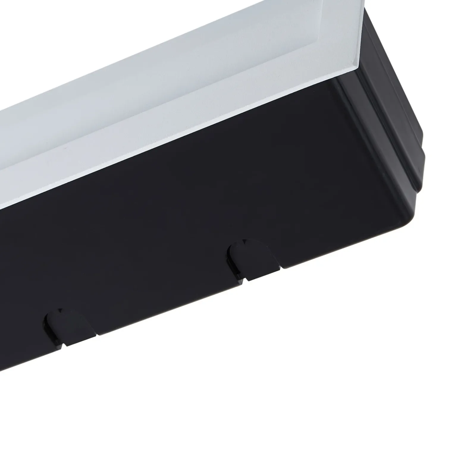 Lucande lámpara de pared LED empotrable Loya, 23 x 8 cm, blanca, IP54