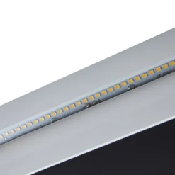Lucande lámpara de pared LED empotrable Loya, 23 x 8 cm, blanca, IP54