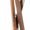 Lucande lámpara de pie Auriane, trípode, negro, tela, 160 cm