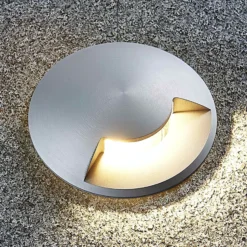 Lucande Lámpara de suelo empotrable Milara, 1 salida de luz, GU10