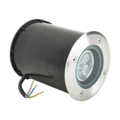 Lucande Lámpara de suelo LED empotrable Jos, redonda, orientable, IP67