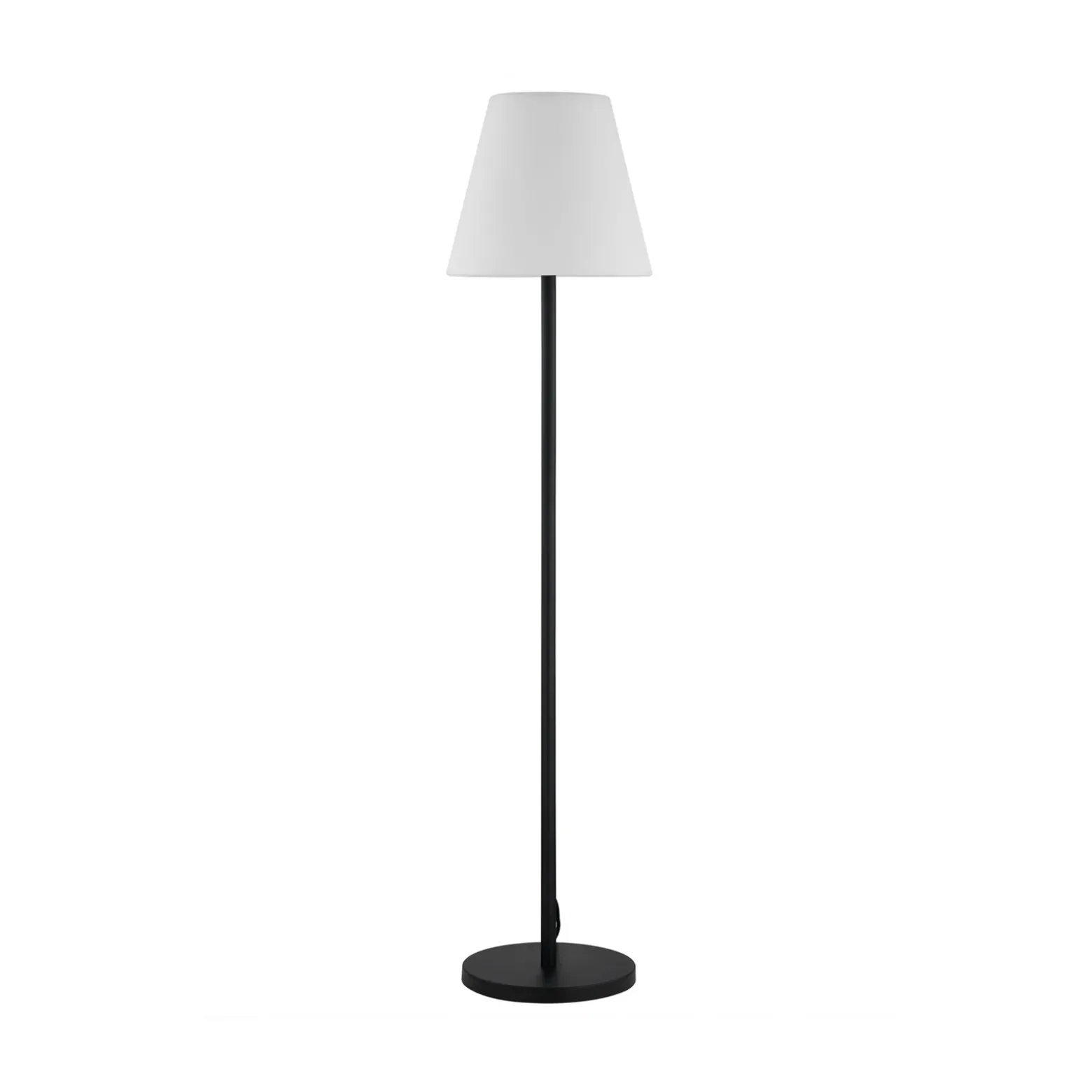 Lucande lámpara de terraza Jaimy, negro, aluminio, 150 cm