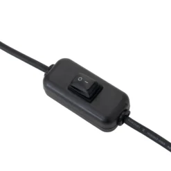 Lucande lámpara de terraza Marrin, negro, metal, Ø 46cm