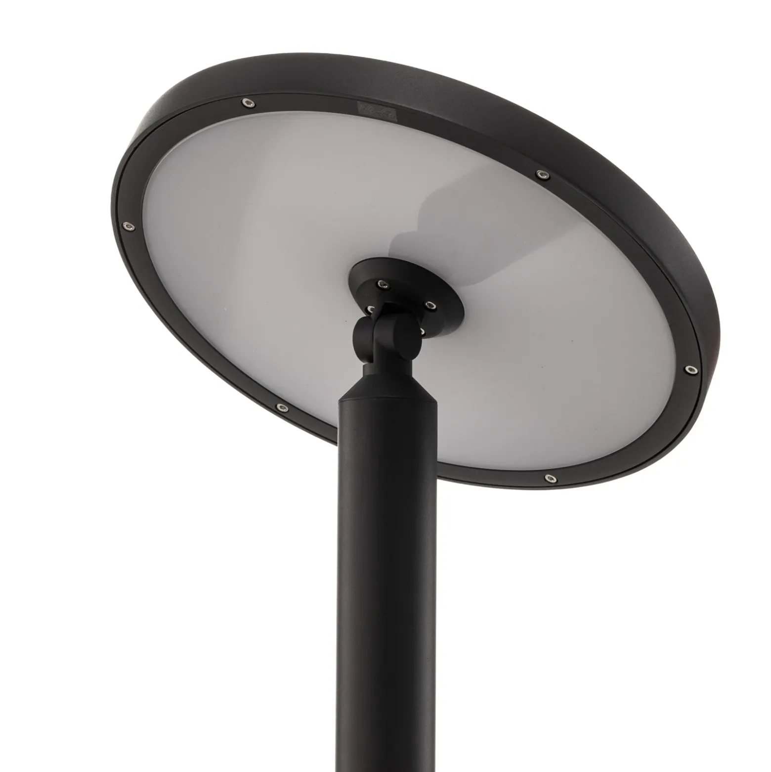 Lucande lámpara exterior LED Akito, antracita, 220 cm, IP54
