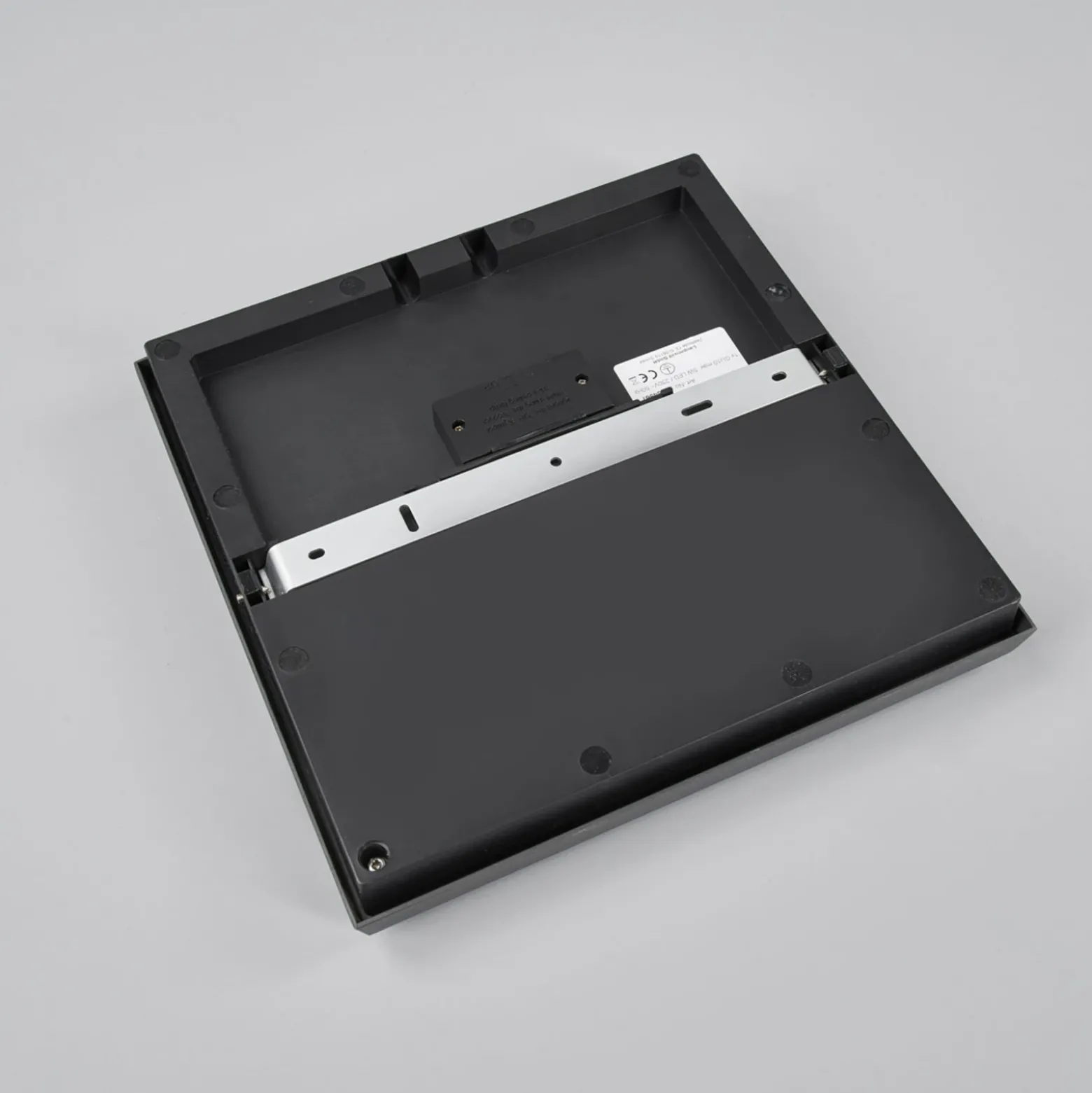 Lucande Lámpara LED de techo para exterior Amra, 30 cm, angular, antracita