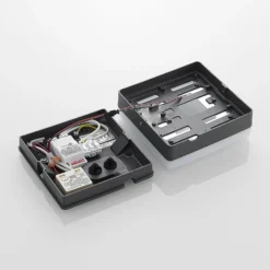 Lucande Lámpara LED de techo Thilo, 16cm, antracita, sensor, IP54