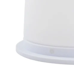 Lucande Lámpara LED para terraza con batería Gauri, blanca, 153 cm, IP44