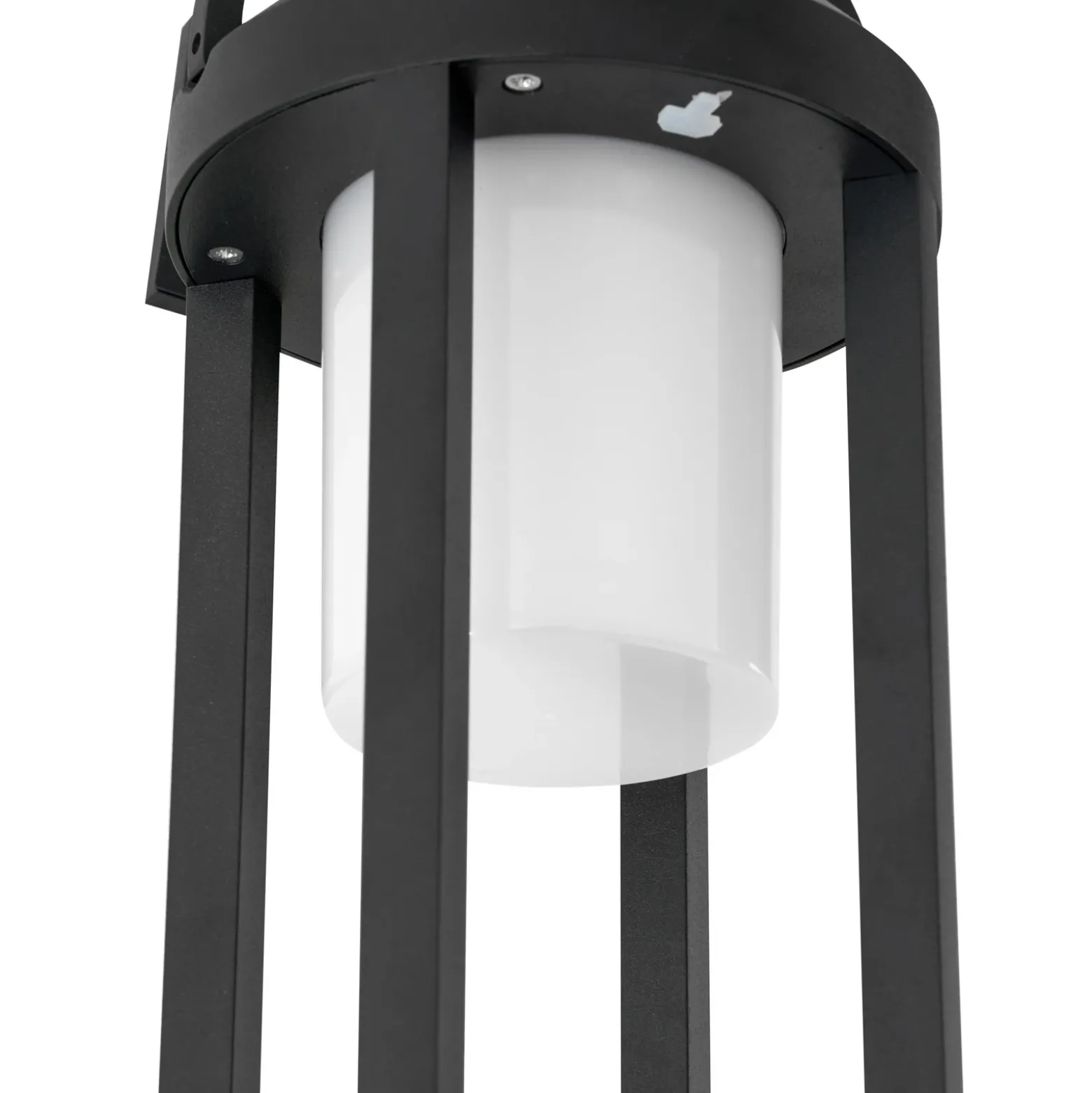 Lucande Lámpara LED solar 2 en 1 Tilena, negra, redonda, aluminio