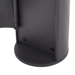 Lucande Lámpara sobremuro Corban, gris, sensor, enchufes, IP44