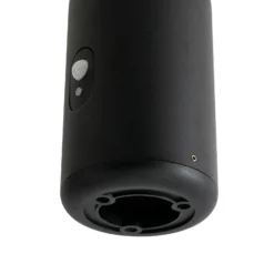 Lucande Lámpara sobremuro LED solar Elario, 44 cm, negra, sensor